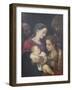 The Holy Family with Saints Francis and Catherine of Alexandria, C.1589-92-Lodovico Carracci-Framed Giclee Print