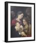 The Holy Family with Saints Francis and Catherine of Alexandria, C.1589-92-Lodovico Carracci-Framed Giclee Print