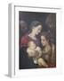 The Holy Family with Saints Francis and Catherine of Alexandria, C.1589-92-Lodovico Carracci-Framed Giclee Print