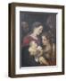 The Holy Family with Saints Francis and Catherine of Alexandria, C.1589-92-Lodovico Carracci-Framed Giclee Print