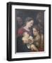 The Holy Family with Saints Francis and Catherine of Alexandria, C.1589-92-Lodovico Carracci-Framed Giclee Print