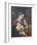 The Holy Family with Saints Francis and Catherine of Alexandria, C.1589-92-Lodovico Carracci-Framed Giclee Print