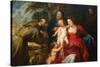 The Holy Family with Saints Francis and Infant St. John the Baptist-Peter Paul Rubens-Stretched Canvas