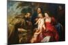 The Holy Family with Saints Francis and Infant St. John the Baptist-Peter Paul Rubens-Mounted Art Print