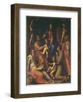 The Holy Family with Saints-Jacopo da Carucci Pontormo-Framed Giclee Print