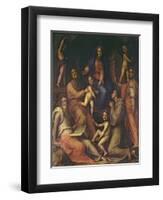 The Holy Family with Saints-Jacopo da Carucci Pontormo-Framed Giclee Print