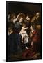 The Holy Family With Santa Catalina, 1617-1619, Italian School-Bartolomeo Cavarozzi-Framed Giclee Print