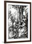 The Holy Family with St. Anne and St. Joachim, 1511 (Woodcut)-Albrecht Dürer-Framed Giclee Print