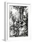 The Holy Family with St. Anne and St. Joachim, 1511 (Woodcut)-Albrecht Dürer-Framed Giclee Print