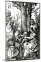 The Holy Family with St. Anne and St. Joachim, 1511 (Woodcut)-Albrecht Dürer-Mounted Giclee Print