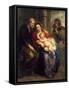 The Holy Family with St. Anne, c.1630-1635-Peter Paul Rubens-Framed Stretched Canvas