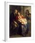 The Holy Family with St. Anne, c.1630-1635-Peter Paul Rubens-Framed Giclee Print