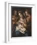 The Holy Family with St Catherine, c.1600-Giulio Cesare Procaccini-Framed Giclee Print