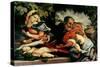 The Holy Family with St. Catherine of Alexandria, 1533-Lorenzo Lotto-Stretched Canvas