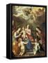 The Holy Family with St Catherine of Alexandria, two Angels and another Female Saint-Hendrik van Balen the Elder-Framed Stretched Canvas