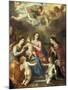 The Holy Family with St Catherine of Alexandria, two Angels and another Female Saint-Hendrik van Balen the Elder-Mounted Giclee Print