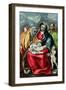 The Holy Family with St.Elizabeth, 1580-85-El Greco-Framed Giclee Print