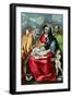 The Holy Family with St.Elizabeth, 1580-85-El Greco-Framed Giclee Print