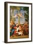 The Holy Family with St. Elizabeth and St. John the Baptist, circa 1645-50-Francesco Albani-Framed Giclee Print