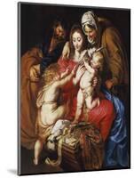 The Holy Family with St Elizabeth, St John and a Dove, c.1609-Peter Paul Rubens-Mounted Giclee Print