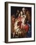 The Holy Family with St Elizabeth, St John and a Dove, c.1609-Peter Paul Rubens-Framed Giclee Print