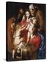 The Holy Family with St Elizabeth, St John and a Dove, c.1609-Peter Paul Rubens-Stretched Canvas