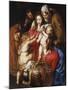 The Holy Family with St Elizabeth, St John and a Dove, c.1609-Peter Paul Rubens-Mounted Giclee Print