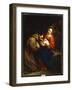 The Holy Family with St. Francis, 1665-Jacob Van Oost-Framed Giclee Print