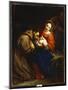The Holy Family with St. Francis, 1665-Jacob Van Oost-Mounted Giclee Print