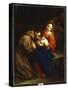 The Holy Family with St. Francis, 1665-Jacob Van Oost-Stretched Canvas