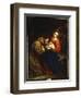 The Holy Family with St. Francis, 1665-Jacob Van Oost-Framed Giclee Print