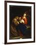 The Holy Family with St. Francis, 1665-Jacob Van Oost-Framed Giclee Print