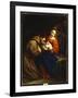 The Holy Family with St. Francis, 1665-Jacob Van Oost-Framed Giclee Print