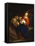 The Holy Family with St. Francis-Jacob Van Oost-Framed Stretched Canvas