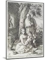 The Holy Family with St. John, 1593-Hendrik Goltzius-Mounted Giclee Print