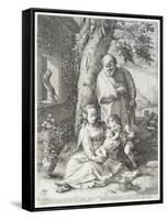 The Holy Family with St. John, 1593-Hendrik Goltzius-Framed Stretched Canvas