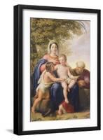 The Holy Family with St John the Baptist-Pelagio Palagi-Framed Giclee Print