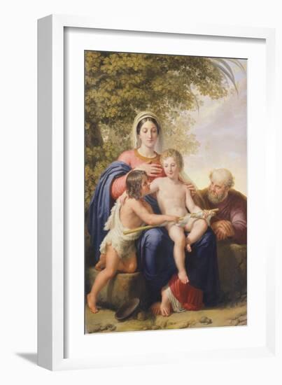 The Holy Family with St John the Baptist-Pelagio Palagi-Framed Giclee Print