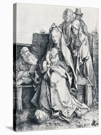 The Holy Family with St John, the Magdalene and Nicodemus, 1512-Albrecht Dürer-Stretched Canvas