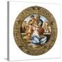 The Holy Family with St-Michelangelo-Stretched Canvas