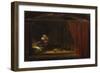 The Holy Family With the Curtain-Rembrandt van Rijn-Framed Giclee Print