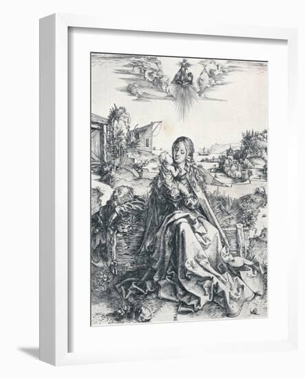 The Holy Family with the Dragonfly, 1495-Albrecht Dürer-Framed Giclee Print