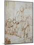 The Holy Family with the Infant Baptist in the Carpenter's Shop-Luca Cambiaso-Mounted Giclee Print