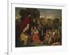 The Holy Family with the Infant Saint John the Baptist and Saint Elizabeth, and with Six Putti…-Nicolas Poussin-Framed Giclee Print