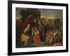 The Holy Family with the Infant Saint John the Baptist and Saint Elizabeth, and with Six Putti…-Nicolas Poussin-Framed Giclee Print