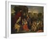 The Holy Family with the Infant Saint John the Baptist and Saint Elizabeth, and with Six Putti…-Nicolas Poussin-Framed Giclee Print