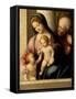 The Holy Family with the Infant Saint John the Baptist, c.1515-Correggio-Framed Stretched Canvas