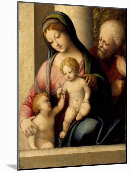 The Holy Family with the Infant Saint John the Baptist, c.1515-Correggio-Mounted Giclee Print