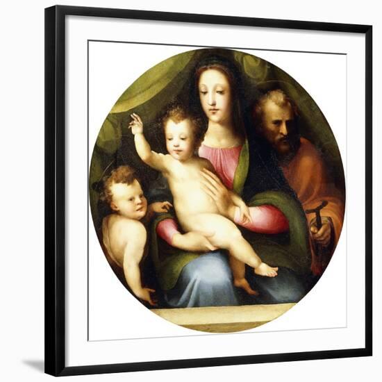 The Holy Family with the Infant Saint John the Baptist-Domenico Beccafumi-Framed Giclee Print