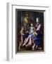 The Holy Family with the Infant St. John, 1660-Nicolas Poussin-Framed Giclee Print